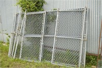 4 - Chain Link Panels 6' x 10' & 2- 48" x 6' Gate