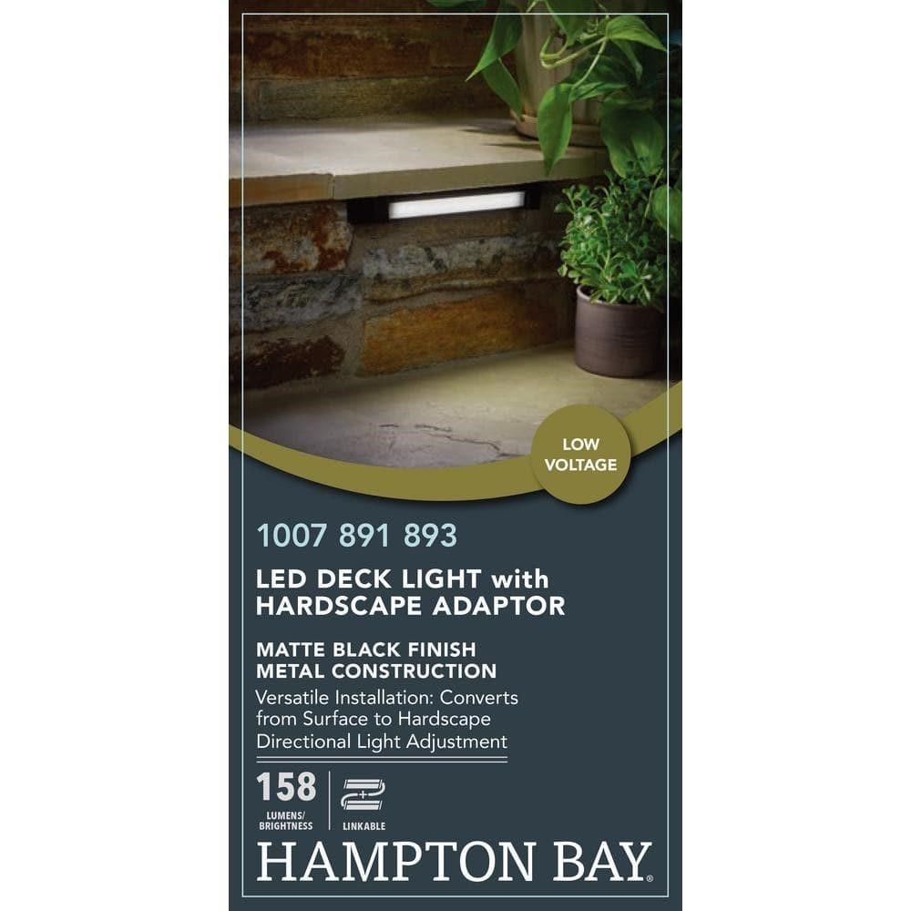 $20  Hampton Bay Black LED Path Light w/Adapter