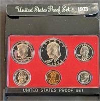 1973 US Mint Proof Set Deep cameo Coins