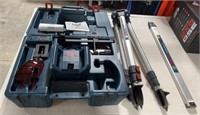Bosch 240 HV Laser Level With Tripod, Measure Rod
