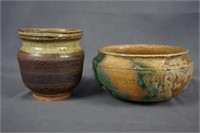 Mid Century  Studio Pottery Bowl and Vase