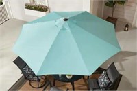 9 ft. Crank/Tilt Patio Umbrella in Blue