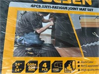 Unused Anti-Fatigue 24x24" Joint  Mat Set - 4 Pcs