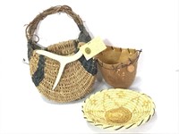 Handmade Antler Deer Cactus Baskets