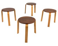 Four Swedish Stacking Tables