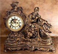 1890's Ansonia Hamlet MacBeth Mantel Clock