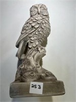 Majestic Marwaol Chalkware Owl VTG 14" Very Heavy