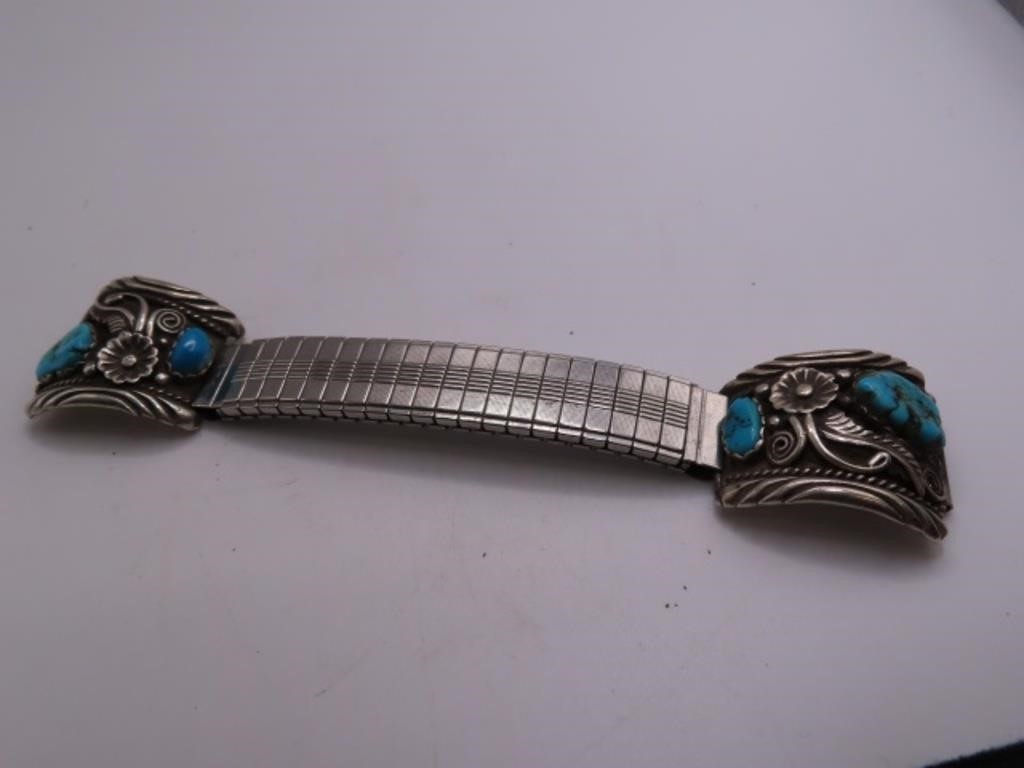 Pawn Sterling "KING signed" NICE Turquoise