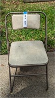 FOLDING SAMSONITE METAL CHAIR