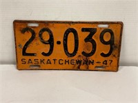 1947 License Plate.