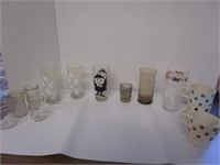 Glass & mug selection; includes a Boris glass