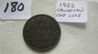 1888 Canadian Large One Cent Coin