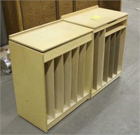 (2) Cubby Desks, Approx 25"x15"x30" & 24"x17"x30"