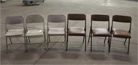 (6) Folding Chairs