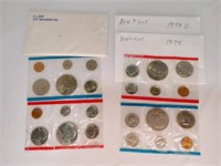 (10) US Mint Sets - 1977, 1978, (2) 1984, 1991,
