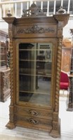 Neo Renaissance Oak Bookcase.