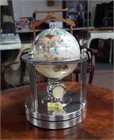 Mother of Pearl & Gemstone Rotating Globe