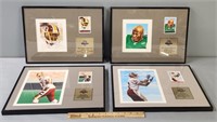4 Original Topps Card Paintings 1/1 Redskins