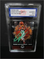 Antetokounmpo Signed Trading Card Fivestar