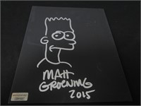 Matt Groening Signed Sketch Direct COA