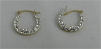 10KT Gold CZ Earrings