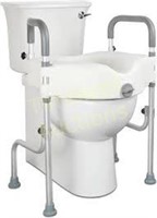 Lock Raised Toilet Seat With Handles  5 inch Toile