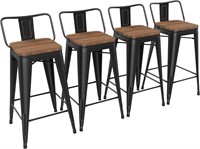 Yongchuang 26 Bar Stools Set of 4 - Black