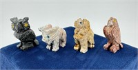 Collection of Carved Stone Animal Fetishes