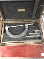 Starrett Micrometer Gauge No. 127 in wood case