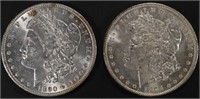 1890 & 1904-O MORGAN DOLLARS BU