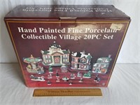 Porcelain Christmas Village 20pc Set