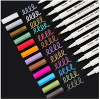 Sunshilor Metallic Markers Fine Point Metallic