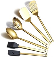 Gold Cooking Spoons, Berglander 6 Pieces Spatula