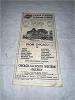 VINTAGE 1952 CHICAGO & NORTH WESTERN RAILROAD TIME