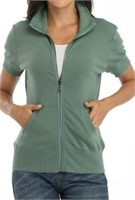NEW MISS MOLY Women's Short Sleeve Zip up Jacket
