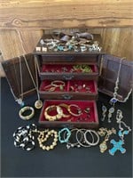 Jewelry Box FULL Rings Bracelets Necklaces MORE
