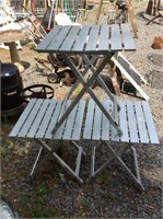 3 High end aluminum folding outdoor tables