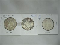 1965-66 50 CENT COINS