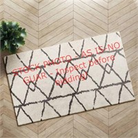 Project62 2ft.6in.x4ftx2in.accent-rug-cream-gray
