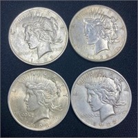 Mixed Date Peace Silver Dollars