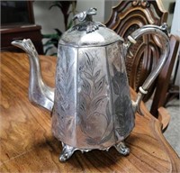 REED & BARTON 1759 SILVER TONE TEA POT