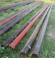 (4) Approx 28FT 6" x 6 5/8" OD Steel Pipe - Unused