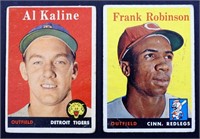 1958 TOPPS #70 KALINE & #285 F. ROBINSON