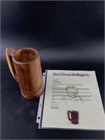 Wood tankard   claimed to be from the movie set, "