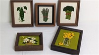 FRAMED HANDMADE NEEDLE POINT ART