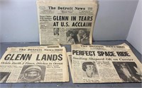 Detroit News Papers John Glenn