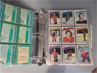 1976-77 O-Pee-Chee Hockey Cards (286) In Binder