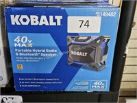 40V portable bluetooth radio new (tool only)