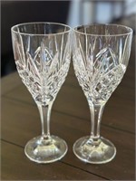 Beautiful Crystal Cut-Glass Water/Wine Glasses