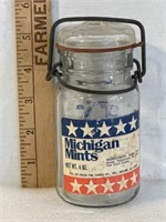 Michigan Mints 4oz.  glass jar, fresh Pak Candy